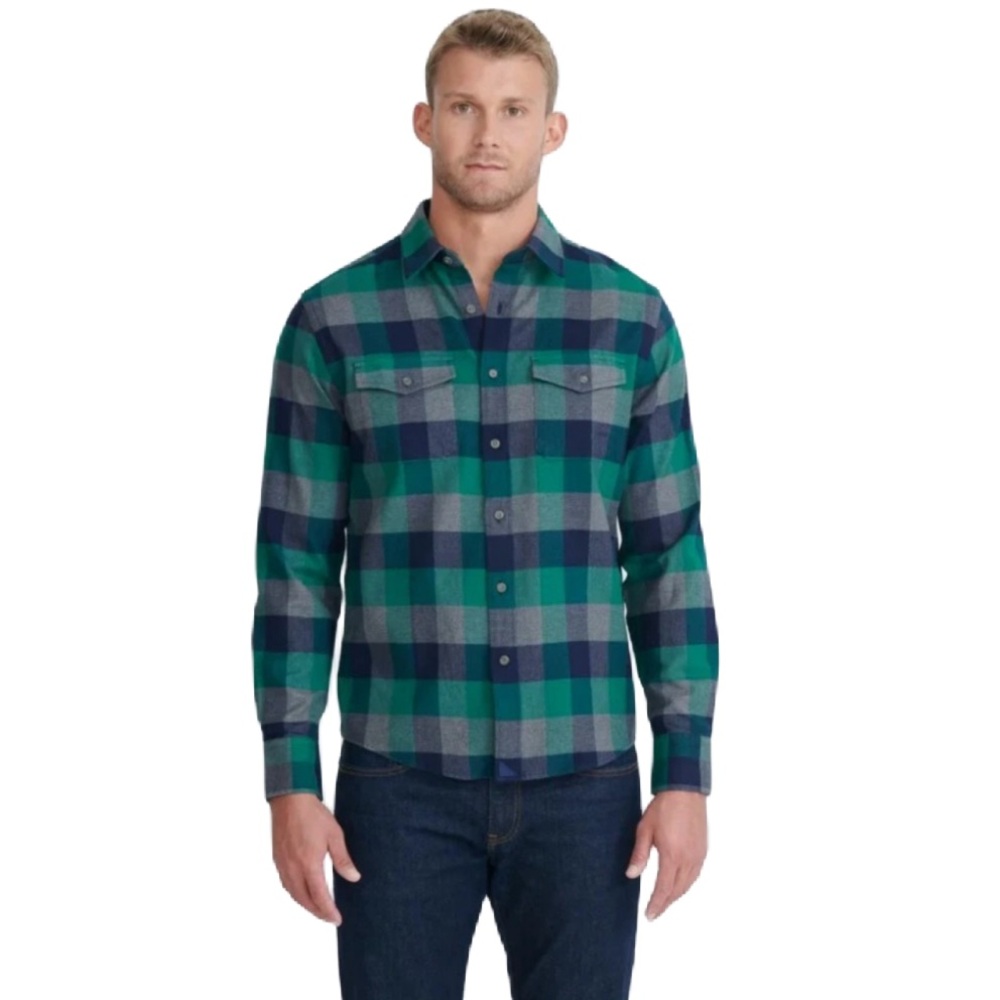 UNTUCKit Canpannelle Soft Flannel Button Up Shirt Men’s size XL Outdoor Casual